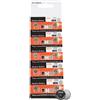 Generic Batterie a bottone 1,55 V Batterie rotonde di lunga durata AG1 AG4 | Batterie piatte per calcolatrici, cronometri e giocattoli. Batterie 13 MAh/18 mAh, Batteria compatta per dispositivi elettronici