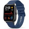 Tobfit Cinturino in Silicone Sportivo 20mm per Amazfit GTS/GTS 2/GTS 2 Mini/GTS 2e/GTS 3/GTS 4/GTS 4 Mini/GTR 42mm (Blu Navy)