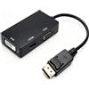 Ubric Cavo adattatore convertitore multifunzione 3 in 1 da DisplayPort DP a HDMI/DVI/VGA maschio-femmina