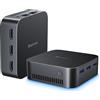 Blackview MP80 Mini PC Intel 12th N95 (fino a 3,4 GHz), 16GB LPDDR5 512GB M.2 SSD Mini Computer, Supporta Doppia LAN, 3 * HDMI, USB 3.0, WiFi 2.4/5G, 4K UHD, per ufficio/Affari/Casa