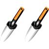 Fiskars Trapiantatore, Lunghezza 27 cm, Lama in acciaio inossidabile, Nero/Arancione, Premium, 1000727 (Confezione da 2)