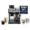 De'Longhi La Specialista Arte - Macchina da Caffè Espresso Manuale Perfetto con Montalatte Manuale, 3 Ricette One-Touch, Macinacaffè Integrato a 15 Impostazioni, Kit Barista, Nero Metallo (EC9152.BK)