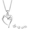 Elli Damen-Schmuckset: Halskette + Ohrringe