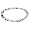 Breil, Collezione Groovy, Bracciale Uomo, Catena in Acciaio Satinato, Pratica Chiusura a Moschettone, Misura 21 cm, Idee Regalo Uomo e Ragazzo