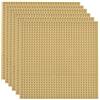 Lekebaby Confezione da 6 piastre di base classiche, 25,4 x 25,4 cm, 100% compatibili con tutte le principali marche, sabbia