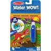 Melissa & Doug Water Wow! Libro Magico da Colorare con Pennello ad Acqua - Tema Dinosauri, Gioco Educativo da Viaggio per Bambini, 3+ Anni