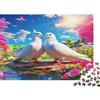 UVTMWVTCUSIQ Colomba Bianca Scena Romantica di Primavera Puzzle 1000 Pezzi Carta per Adulti Relax Famiglia Decorazione Regalo 38x26cm/1000pcs