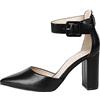 Rio Fiore Scarpe con Tacco, Décolleté Donna, Nere/Bianche/Verde/Rosa/Blu/Lila/Beige/Menta/Fucsia/Rosso, 8.5 cm Tacco Largo, Slingback, Ecopelle/Ecopelle Scamosciato, Cinturino sul Retro, 2062A