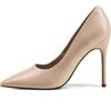 Zhabtuc Scarpe Décolleté Donna Tacco a Spillo 10CM Sexy a Punta Alto Tacco Vestito alla Moda Stiletto