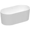 Vente-unique - Vasca da bagno freestanding 1 posto Aliena - acrilico - bianco