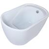 Vente-unique - Vasca da bagno freestanding 120 x 75 x H65 cm - 240L - Bianco - PICCOLA