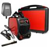 TANIASHOP Saldatrice inverter ad Elettrodo 600 Ampere Con Ventilazione Saldatura ad Arco Ampio Display LCD Digitale Saldatrice Elettrica Portatile per Fabbro con Cavi e Maschera in Valigetta