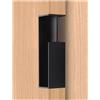 Generico Maniglia for porta con tasca a filo da 1 confezione, ferramenta for maniglie con bordo incassato for carichi pesanti for armadio con porta scorrevole del fienile(Black-4cm,L24cm)