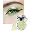 Lestpola Palette di ombretti verdi glitterati, ombretti luccicanti, di lunga durata, facili da sfumare e a strati, per un look scintillante, 05