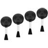Outanaya 4 Pezzi Pallone Soffiatore Spazzola per Lenti Nero in Plastica | Occhiali e Lente Telefono, Design Portatile, Uso in Viaggi e Riprese Outdoor