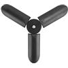 Alomejor Mini Treppiede da Tavolo Antiscivolo per Smartphone e Fotocamera, Leggero e Portatile, Ideale per Fotografie e Riprese Video, Realizzato in Resistente Materiale PC, o Grigio, Altezza (BLACK)