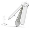 XILETU Mini treppiede bianco 2 in 1, supporto da tavolo pieghevole One-Touch con vite di montaggio da 0,6 cm