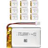 EEMB 10X EEMB 3.7V 1800mAh 963450 Lipo Batteria ricaricabile agli ioni di polimero di litio con connettore JST-Assicurarsi che la polarità del dispositivo corrisponda alla batteria prima dell'acquisto!!!