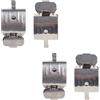 Jazuaiao 2 clip per pellicola in acciaio inox, adatte per gli appassionati di fotografia e clip professionali con punta in gomma