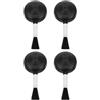 HEALLILY 4 Pezzi Soffiatore per Fotocamera in Plastica Nera per Pulizia | Pulitore per Lenti, Spazzola per Lenti, Design Portatile, per Precisione e Occhiali, Adatto per Attività All'aperto e Viaggi