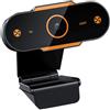 ULTECHNOVO Webcam con Microfono per Computer e Laptop, Autofocus Nero | Plastica, Base Regolabile, Alta Sensibilità, per Eventi e Webinar, Videocamera USB