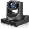ADKIDO Telecamera PTZ 30X Zoom ottico 1080P 60fps per Chiesa Live Streaming, AI Tracking POE PTZ Camera con USB3.0 3G-SDI HDMI LAN Uscita simultanea per conferenze e insegnamento della Chiesa