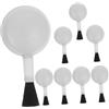 Uonlytech ABS Kit Pulizia Obiettivi 8 Pezzi Soffiatore e Pennello | Bianco, per Ottiche e Tastiere, Design 2 in 1 Spazzola Staccabile, Pulizia Accurata senza Zone Cieche