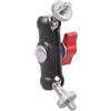 Generic 10cm Alluminio 1/4 20 Maschio a Maschio Adattatore Filettatura 360 Ruota Montaggio Flessibile per Attrezzature Fotografiche DSLR Treppiedi Microfono Stand Adapter