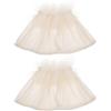 ABOOFAN Polsini Finti in Rete Bianca per Donna Design Rimovibile, Decorazione Elegante per Saloni Unghie Professionali e Display Nail Art