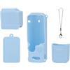 JOYSOG Custodia in silicone per DJI O-SMO Pocket 4 Lens Screen Cover protettiva