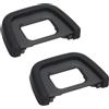 PATIKIL 2 Pezzi DK-23 Oculare Paraluce Paracaduta Oculare Fotocamera Nero | Paracaduta Protettore Accessori Sostitutivi, per Nikon Blocco Riflessi e Protezione Resistenza Graffi Luce Solare