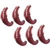 Alipis Chele di Simulazione di Polpo Realistiche Leggere senza Manutenzione 6 Pezzi in Pvc per Esposizione Creatura Marina da Tavolo e Decorazioni in Diverse Occasioni