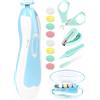Qunlions life Tagliaunghie elettrico 12 in 1 tagliaunghie per bambini, kit sicuro con tagliaunghie, forbici, pinzette e lime per unghie