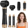 StyleFi Hairstyler 5 in 1 effetto coandpeni, ferro arricciacapelli nero | Spazzola per asciugacapelli ad alta velocità, 350 g, design leggero, 3 livelli di temperatura, volume e asciugatura