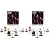Jada - Star Wars Nanofigs 12 Pack - Set 12 Mini Personaggi in Metallo Die-Cast da Collezione, Modello 9337360314R00, +3 anni (Confezione da 2)
