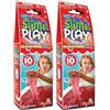 ZIMPLI Slime Play Rosso, trasforma l'acqua in slime, giocattolo antistress, regali sensoriali per la scuola materna per bambini e bambine di 4, 5, 6, 7, 8 anni (Confezione da 2)