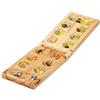 Relaxdays Mancala Kalah, Gioco da Tavolo Kalaha, 48 Pietre Colorate, 2 Giocatori, Bambini e Adulti, in Legno, Naturale