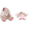 Nattou, Jade & Lili Peluche Coniglietto, Compagno dalla Nascita &, Jade, & Lili Soft Toys Pupazzetto fazzoletto Nina Il Coniglietto, Compagno dalla nascita, 27 x 27 cm, Multicolore, Grande, 987165