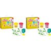 Play-Doh Tulipes et jonquilles, Coffret Floral de pâte à Modeler, Loisirs créatifs pour Filles et garçons, Cadeaux pour Enfants, dès 3 Ans (Confezione da 2)