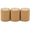 JPstraps Benda Coesiva Autoadesiva per CrossFit - Confezione da 3 Bende 5 cm x 4,5 m Autoadesiva, Ideale per CrossFit (beige) | Confezione da 3 bende autoadesive, per Crossfit