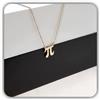 Handmade Argento sterling 925 Pi simbolo Collana matematica Geometry pendente Gioielli delicato per l'anniversario appassionato
