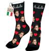 Easycosy Calzini Personalizzati con Foto, Idee Regalo per Uomo Donna(Amore1)
