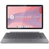 LENOVO Chromebook Duet NOTEBOOK, 10,95 ", processore MediaTek Kompanio 838, ARM Mali-G57, RAM 8 GB, 128 GB eMMC, Grey, Google Chrome OS