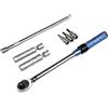 KESOTO Chiave Dinamometrica Regolabile Chiave a Scatto Set Bussole Estensione Snodo Universale Acciaio Cromo Vanadio Cricchetto Reversibile 3/8 Pollici