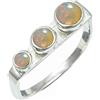 SILVERTROVE in Anello placcato argento con Opale pietra preziosa per uomo e donna gioielli fatti a mano di tutte le taglie CRG1265BE_51 (16.2)
