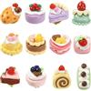 Ornazy 12 spille da risvolto per torta di frutta, colorate, in resina, per decorare vestiti, zaini, gioielli, regali