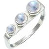 SILVERTROVE in Anello placcato argento con Pietra di luna arcobaleno pietra preziosa per uomo e donna gioielli fatti a mano di CRG1265BO_50 (15.9)