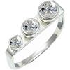 SILVERTROVE C Z con pietra preziosa per uomo e donna in Anello placcato argento gioiello fatto a mano CRG1265AH_54 (17.2)