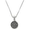 JASKFG Viking Pendant Necklace, Stainless Steel, 50 cm Chain