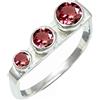 SILVERTROVE Tormalina rosa coltivato in laboratorio con pietra preziosa per uomo e donna in Anello placcato argento gioiello fatto a mano CRG1265AR_69 (22.0)